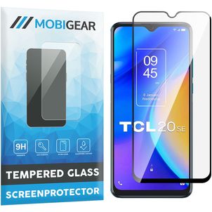 Mobigear Premium TCL 20 SE Glazen Screenprotector - Case Friendly - Zwart
