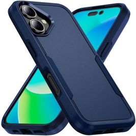 Mobigear Heavy Armor iPhone 16 Hoesje Hardcase Backcover Shockproof - Blauw