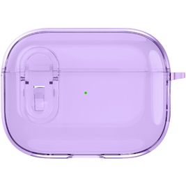 Mobigear Crystal Clip Apple AirPods Pro 1 Hardcase Hoesje - Paars
