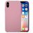 Mobigear Colors iPhone X Siliconen Hoesje Backcover - Roze