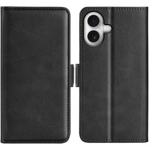 Mobigear Slim Magnet iPhone 17 Hoesje Bookcase Portemonnee - Zwart