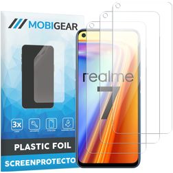 Mobigear Realme 7 Screenprotector Folie - Case Friendly (3-Pack)