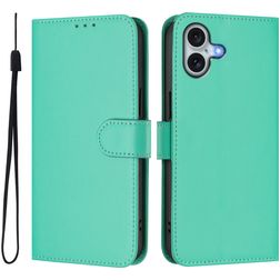 Mobigear Urban Wallet iPhone 16 Plus Hoesje Bookcase Portemonnee - Groen