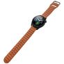 Mobigear Bumpy Siliconen Smartwatch Bandje Gespsluiting - Universeel 22 mm connector - Bruin