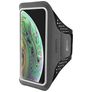 Mobiparts Comfort Fit Telefoonhouder Hardlopen iPhone X Sport Hoesje Neopreen Sportarmband - Zwart