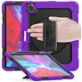 Mobigear SureGrip Xtreme iPad Air 13 Inch (2024) Hoes Hard Kunststof,Siliconen Backcover + Stylus Houder + Schouderband + Standaard - Paars
