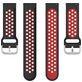 Mobigear Sport Plus Buckle Siliconen Fitbit Versa 2 Bandje Gespsluiting - Zwart / Rood