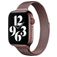 Mobigear Slim Loop Milanese Apple Watch Bandje Magneetsluiting - 49/46/45/44 mm - Bruin