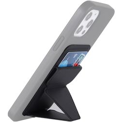 Mobigear Folding Snap-On Pasjeshouder - 3 Pasjes - MagSafe Compatible - Zwart