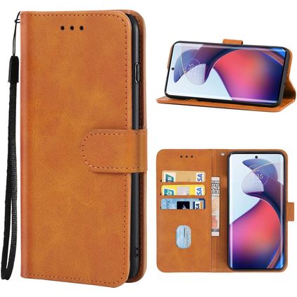 Mobigear Wallet Motorola Moto G72 Hoesje Bookcase Portemonnee - Bruin