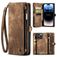 Caseme 008 iPhone 14 Pro Max Hoesje Uitneembare 2in1 Bookcase Portemonnee - Bruin