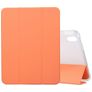 Mobigear Tri-Fold Gel iPad 10 (2022) Hoes TPU,Kunstleer Bookcase + Stylus Houder - Oranje