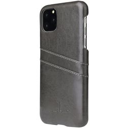 Fierre Shann Premium Card iPhone 11 Hoesje Backcover met Pasjeshouder - Zwart