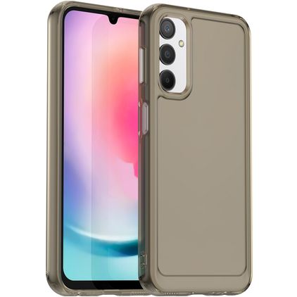Mobigear Crystal Samsung Galaxy A24 Hoesje Hardcase Backcover Shockproof - Grijs