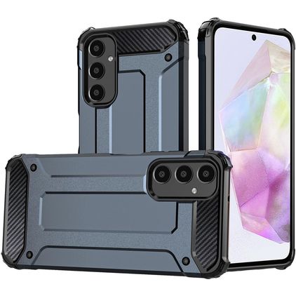 Mobigear Outdoor Samsung Galaxy A16 Hoesje Hardcase Backcover Shockproof - Marineblauw