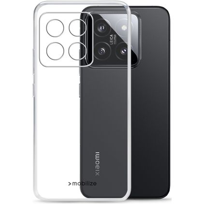 Mobilize Gelly Doorzichtig Xiaomi 14 Hoesje Flexibel TPU Backcover - Transparant