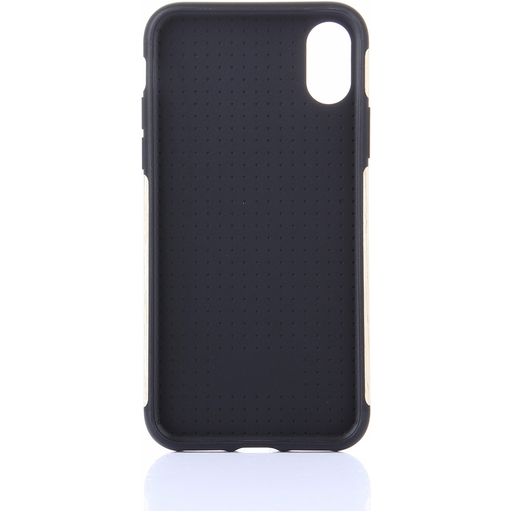Mobigear Nature iPhone XS Hoesje Flexibel TPU Backcover - Nordic Walnut