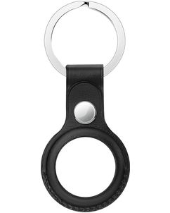 Mobigear Keychain Apple AirTag Hoesje Sleutelhanger - Zwart
