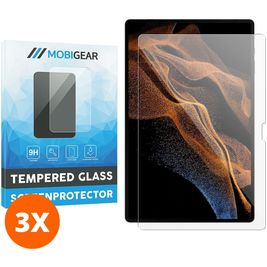 Mobigear Samsung Galaxy Tab S8 Ultra Glazen Screenprotector - Case Friendly (3-Pack)