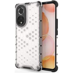 Mobigear Honeycomb HONOR 50 Hoesje Hardcase Backcover Shockproof - Wit