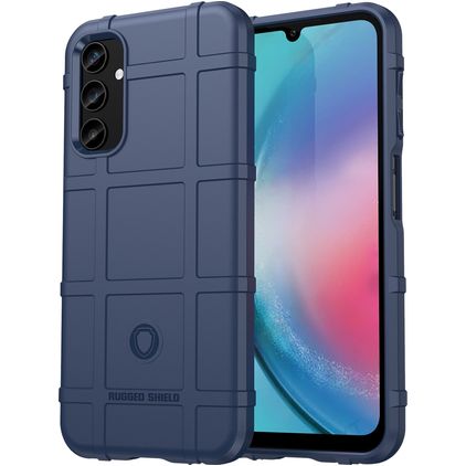Mobigear Rugged Shield Samsung Galaxy S23 FE Hoesje Flexibel TPU Backcover Shockproof - Blauw
