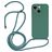 Mobigear Lanyard iPhone 14 Siliconen Hoesje met koord - Groen