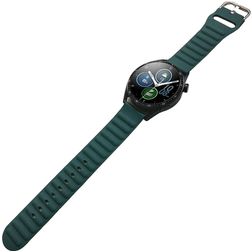 Mobigear Bumpy Siliconen Smartwatch Bandje Gespsluiting - Universeel 20 mm aansluiting - Groen