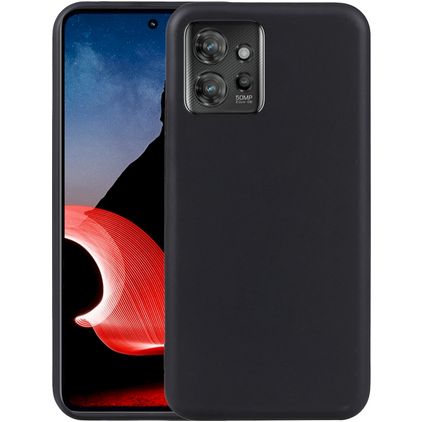 Mobigear Colors Motorola ThinkPhone Hoesje Flexibel TPU Backcover - Zwart
