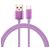 Mobigear Nylon USB-A naar USB-C Kabel 1 Meter - Paars