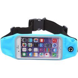 Mobigear Telefoonhouder Hardlopen iPhone 6 Sport Hoesje Neopreen Sportarmband - Blauw