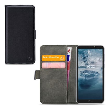 Mobilize Classic Gelly Wallet Nokia C2 2E Hoesje Bookcase Portemonnee - Zwart