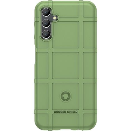 Mobigear Rugged Shield Samsung Galaxy A24 Hoesje Flexibel TPU Backcover Shockproof - Groen