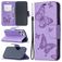 Mobigear Butterfly iPhone 12 Pro Hoesje Bookcase Portemonnee - Paars