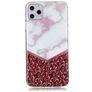 Mobigear Marble iPhone 11 Pro Hoesje Flexibel TPU Backcover - Wit / Rood