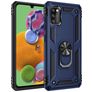 Mobigear Armor Ring Samsung Galaxy A41 Hoesje Hardcase Backcover Shockproof met Ringhouder - Blauw