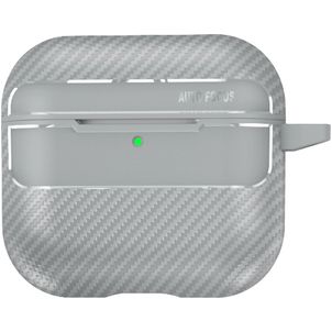 Mobigear Carbon Fiber Dun Apple AirPods 4 Hardcase Hoesje - Grijs