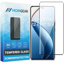 Mobigear Premium Realme 12 Pro Plus Glazen Screenprotector - Case Friendly