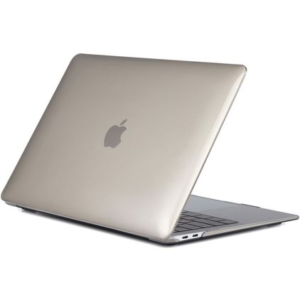 Mobigear Glossy MacBook Air 13 Inch (2018-2020) Hoes Hardshell Laptopcover MacBook Case - Grijs - Model A1932 / A2179 / A2337