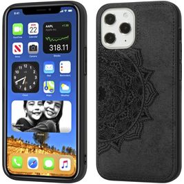 Mobigear Mandala iPhone 12 Pro Max Hoesje Hardcase Backcover - Zwart