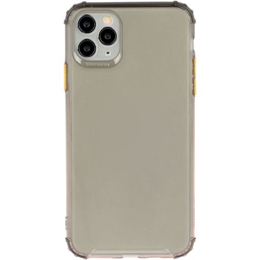 Mobigear Cushion iPhone 12 Pro Max Hoesje Flexibel TPU Backcover Shockproof - Grijs