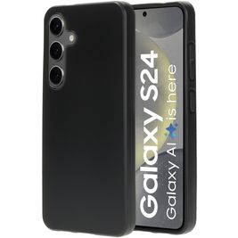 Mobiparts Classic Samsung Galaxy S24 Hoesje Flexibel TPU Backcover - Matt Black