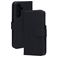 Mobiparts Samsung Galaxy A26 Hoesje Echt Leer Bookcase Portemonnee - Zwart