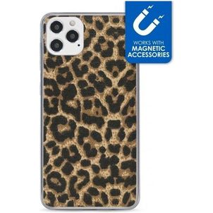 My Style Magneta iPhone 12 Hoesje Flexibel TPU Backcover - Leopard