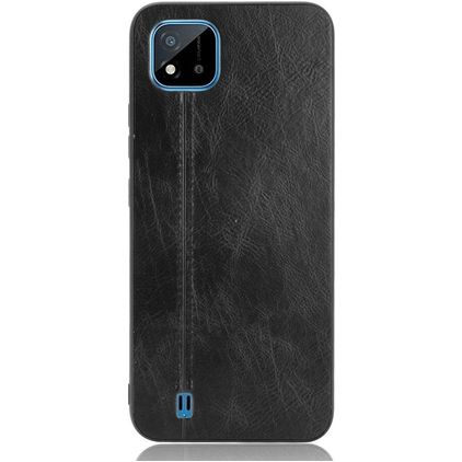 Mobigear Stitch Realme C11 (2020) Hoesje Backcover - Zwart
