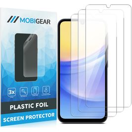 Mobigear Samsung Galaxy M15 Screenprotector Folie - Case Friendly (3-Pack)