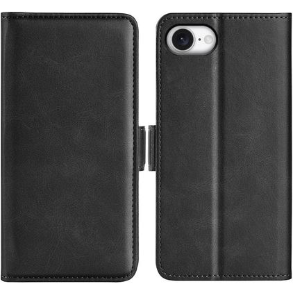 Mobigear Slim Magnet iPhone 17e Hoesje Bookcase Portemonnee - Zwart