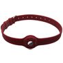 Mobigear Apple AirTag Hoesje Flexibel Siliconen Halsband - 23.5 - 47.5 cm - Bordeaux Rood