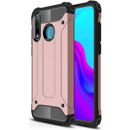 Mobigear Outdoor Huawei P30 Lite Hoesje Hardcase Backcover Shockproof - Roségoud