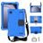 Mobigear HexStrap Samsung Galaxy Tab A9 (2023) Hoes EVA Schuim Backcover + Schouderband - Blauw