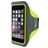 Mobiparts Comfort Fit Telefoonhouder Hardlopen iPhone 7 Plus Sport Hoesje Neopreen Sportarmband - Neon Green